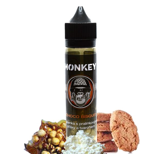 CHOCO BISQUIT / Sušenka s pralinkovými oříšky - Monkey shake&vape Monkey liquid