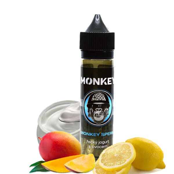 MONKEY SPERM / Řecký jogurt s ovocem - - Monkey shake&vape 12ml Monkey liquid
